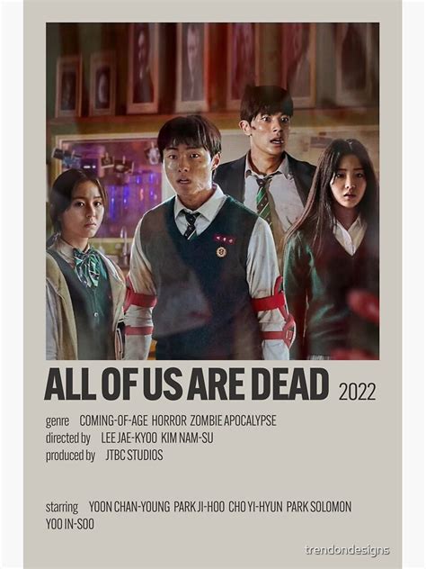 "All of Us Are Dead 지금 우리 학교는 Alternative Minimalist Movie/Show Polaroid Poster" Sticker by ...