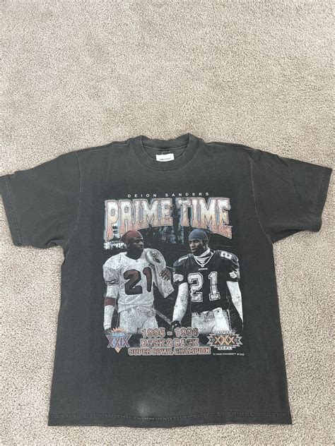 Vintage Deion Sanders Vintage Washed Black | Grailed