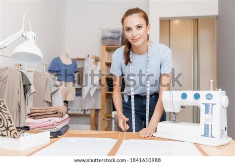 Dressmaker Cuts Scissors Pattern Dress Detail Stock Photo 1841610988 | Shutterstock