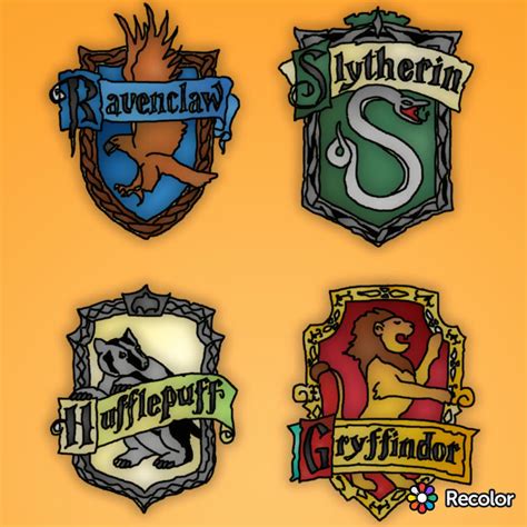 Four houses of hogwarts by D10xlady on DeviantArt