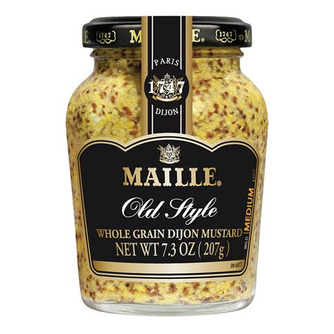 Maille Old Style Whole Grain Dijon Mustard 7.3 Oz Jar | Nassau Candy