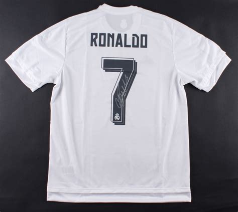 Cristiano Ronaldo Signed Real Madrid Authentic Adidas Soccer Jersey ...