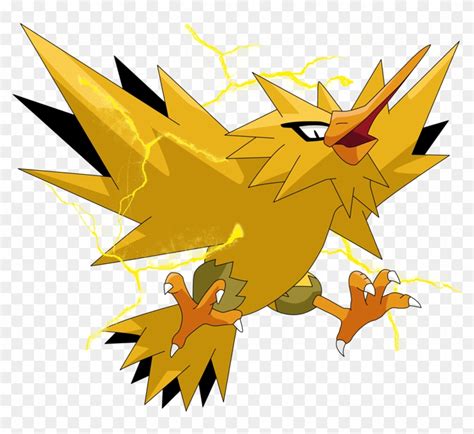 Shiny Zapdos - Zapdos Pokemon Png, Transparent Png - 800x690(#780351 ...