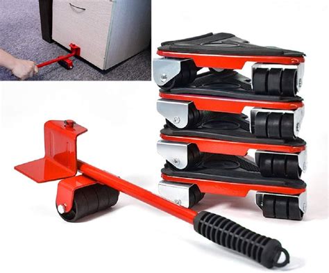 Furniture Lifter Easy to Move Slider 5 Piece Tool Set Heavy Furniture Motion Lifting System ...