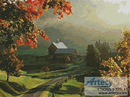 Landscape 16 Counted Cross Stitch Pattern http://www.artecyshop.com/index.php?main_page=product ...