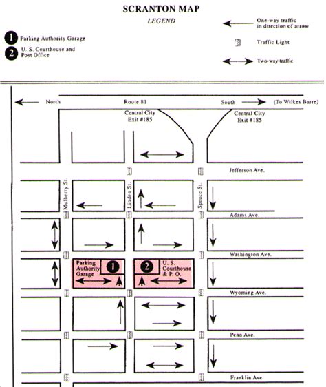 Directions to the Scranton Courthouse | Parking | Middle District of Pennsylvania | United ...