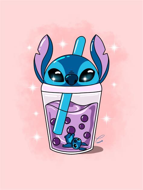 Bubble Tea stitch Disney drawing | Lilo and stitch drawings, Easy ...