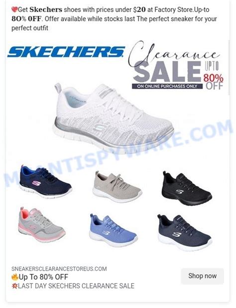 Sneakersclearancestoreus.com Review: Skechers sneakers Clearance Store Scam