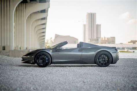 Ferrari 458 Spider Black - SunTime Exotic Car Rental Nashville