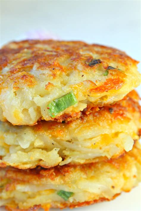 Crispy Cheesy Hash Brown Patties | Grandma's Things