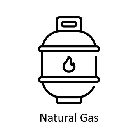 Natural Gas Vector outline Icon Design illustration. Smart Industries ...