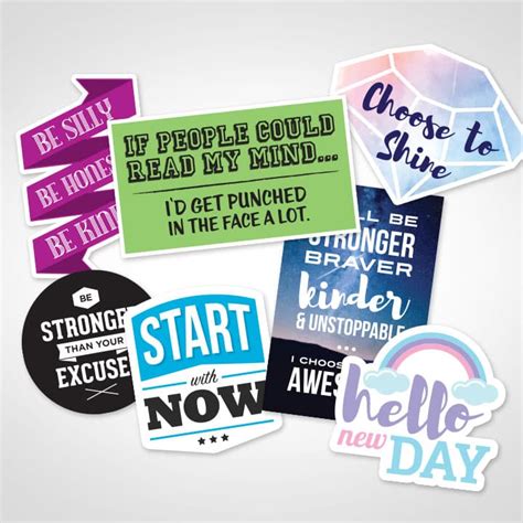 Paper, Party & Kids Positive Quotes You Look Good Today Stickers Laptop Stickers Fun Stickers ...
