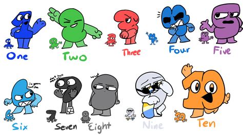 BFDI/BFB and TPOT numbers! by Liniaxx on DeviantArt