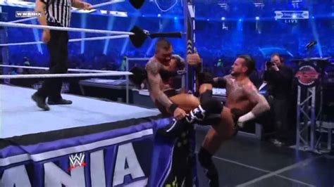 WWE Wrestlemania 27 - CM Punk vs Randy Orton - Highlights HD - YouTube