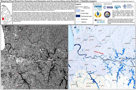 ESA - Flood map, western Sri Lanka