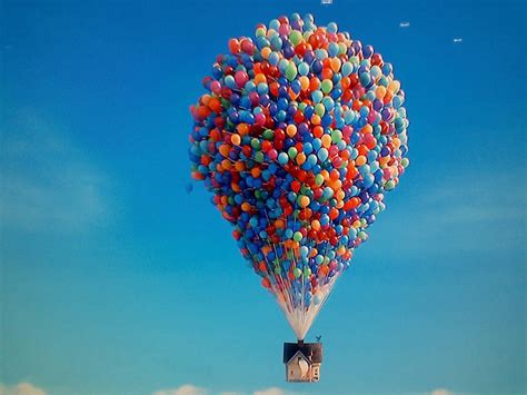 Download Floating House With Colorful Ballons In Up Movie Wallpaper ...