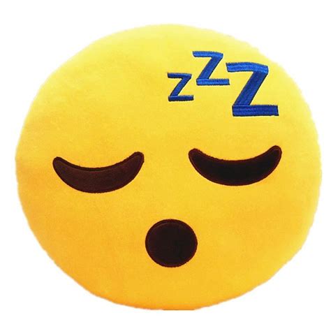 Your doppleganger (a sleeping emoji pillow). | Emoji pillows, Sleeping emoji, Emoticon pillow