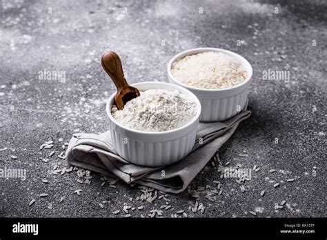 Healthy gluten free rice flour Stock Photo - Alamy