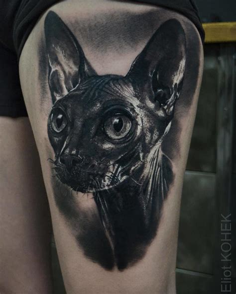 Cat Tattoo - Sphynx Cat Tattoos Design Ideas (2019) | Cat tattoo, Cat tattoo designs, Sphynx cat ...