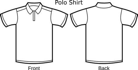 Polo Shirt Template clip art Free vector in Open office drawing svg ( .svg ) vector illustration ...