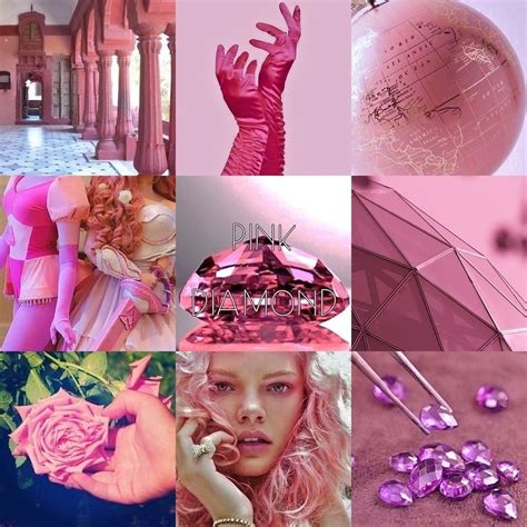 Pink Diamond of Great Diamond Authority aesthetics collage (Steven ...