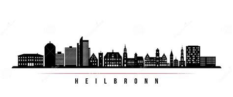 Heilbronn Skyline Horizontal Banner. Stock Vector - Illustration of view, panoramic: 284159490