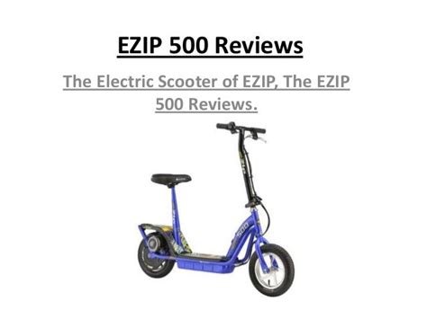 Ezip 400 scooter review - tiklogrow