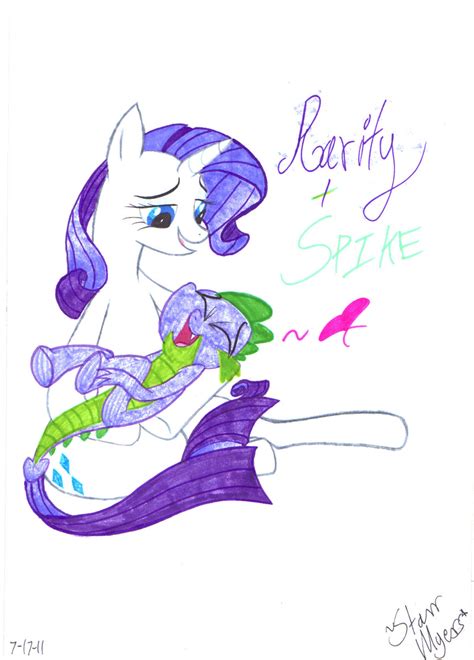 Rarity x Spike by iSpazzyKitty on DeviantArt