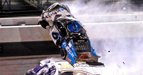 NASCAR Driver Ryan Newman Crosses Finish Line On Roof In Fiery Daytona 500 Crash 'Rushed To ...