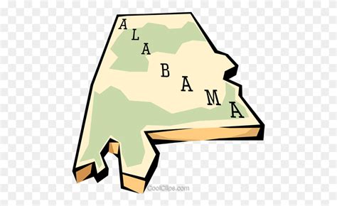 Alabama State Map Royalty Free Vector Clip Art Illustration - Alabama ...