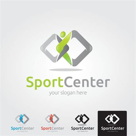 Minimal sport center logo template - vector 6302512 Vector Art at Vecteezy