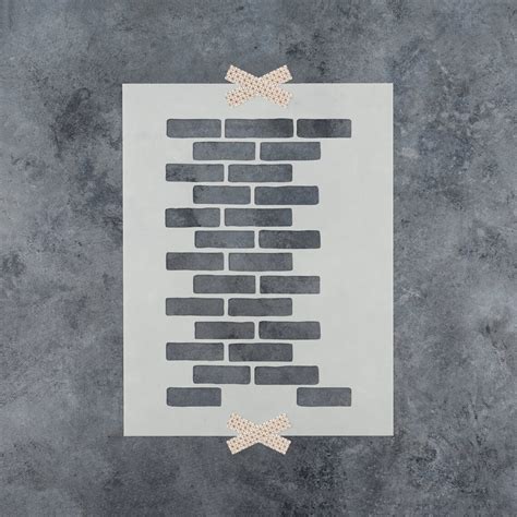 Brick Stencil Brick Stencils Wall Stencil Large Wall - Etsy