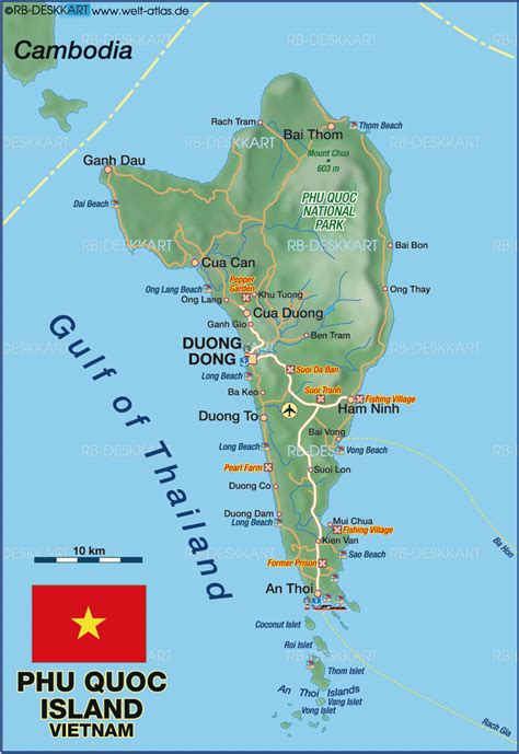 Phu Quoc Island Vietnam Map – The World Map