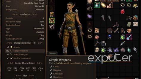 BG3 Monk Weapons [All Types & Proficiency] - eXputer.com