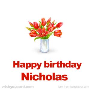 Happy Birthday Nicholas Free e-Cards