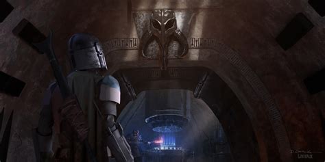 mandalorian end credits art wallpaper - Raleigh Hickman