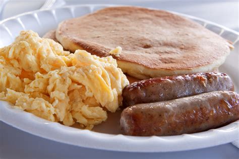 Big Breakfast Plate- Pancake & Sausage – Shop Breakfast - FortBendTXGrub2Go