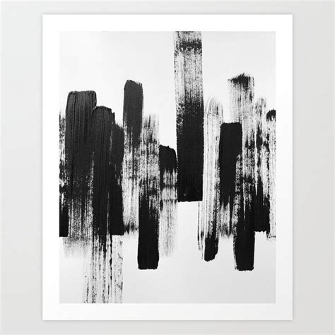 Buy Black Brushstrokes Art Print by wallthreads. Worldwide shipping available at Society6.com ...