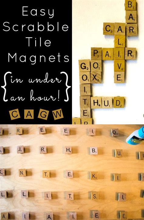 scrabble tile magnets | Scrabble tile crafts, Tile crafts, Scrabble tiles