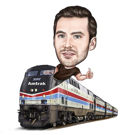 Charming Train Driver Drawing: A True Work of Art🚆🖼️🖌️. Buy online!