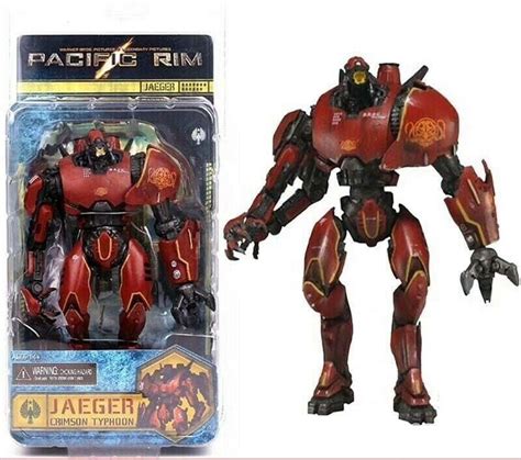 J&G Pacific Rim Jaeger Crimson Typhoon, Gipsy Danger Red Robot Action Figure Toy for Kids ...