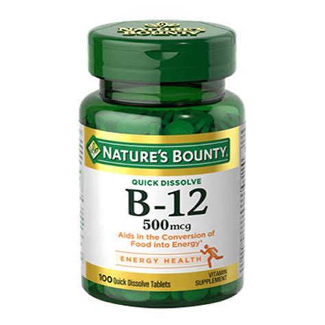 Nature Bounty Vitamin B12 5000mcg 40 Tablets in Pakistan | 100% Original