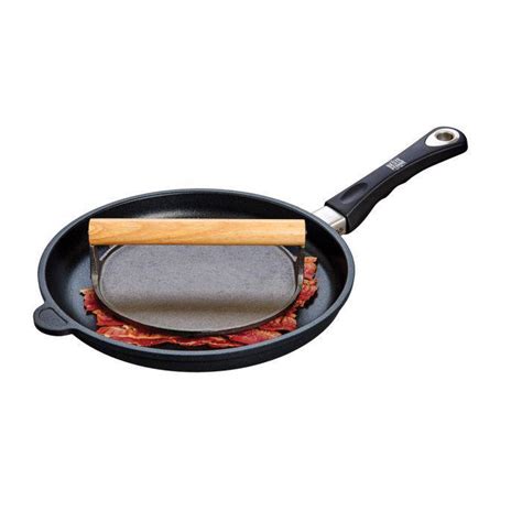 Bacon Press Round Cast Iron – The Seasoned Gourmet