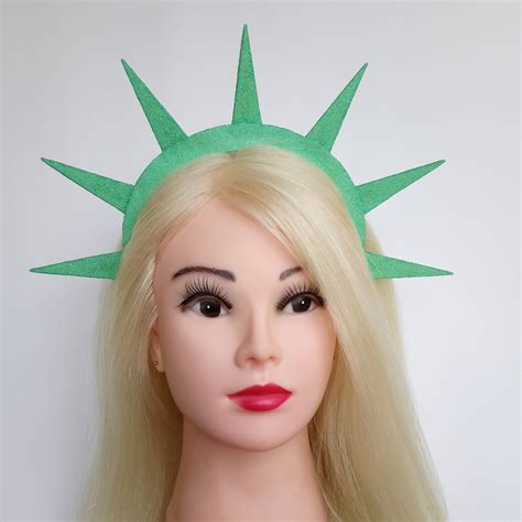 Statue Liberty Crown 4th July Headband Lady Liberty Glitter - Etsy | White bridal hair flowers ...