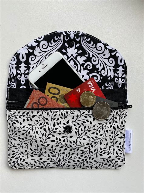 Zipper Coin purse pouch with 2 separate pockets and snap - Etsy Italia