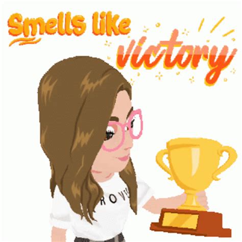 Smell Of Victory Trophy Sticker - Smell Of Victory Trophy Success - GIF-ləri kəşf edin və paylaşın