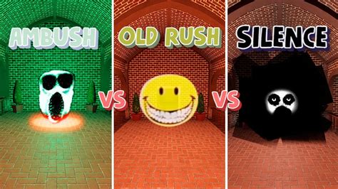 [ROBLOX] AMBUSH VS OLD RUSH VS SILENCE IN DOORS - YouTube