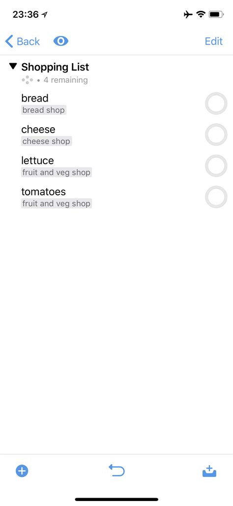 Shopping/Errands list - OmniFocus for iOS - The Omni Group User Forums