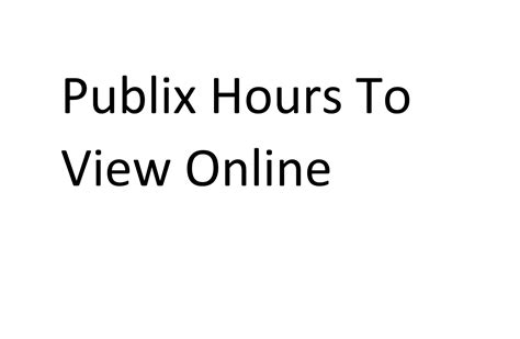 Publix Hours So You Know When to Go - This College Life