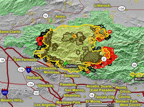 Los Angeles Fire Map Now - Map